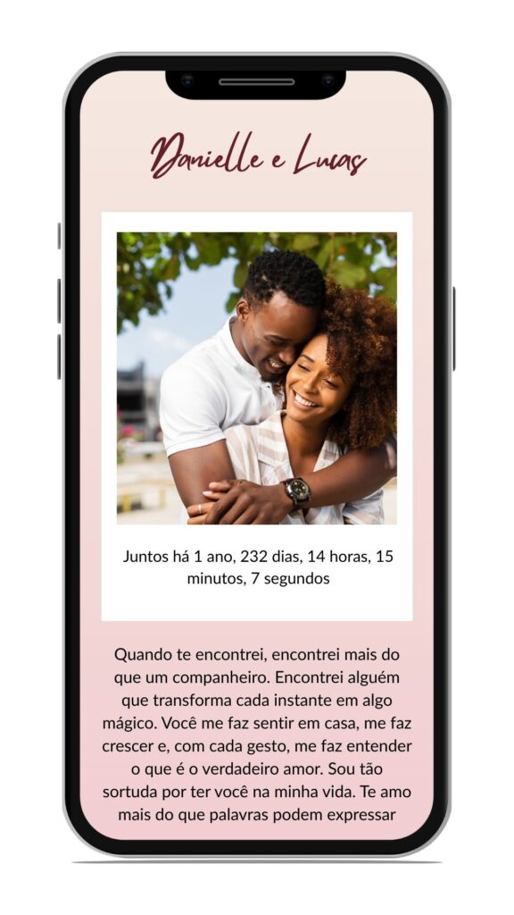 Cartão LovePixel de danielle e lucas